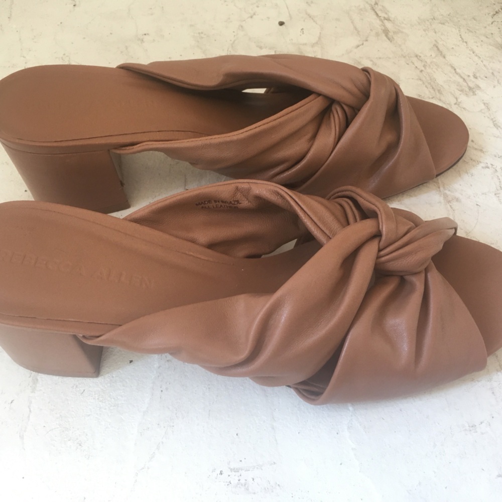 Rebecca Allen Leather Slip-On Sandals